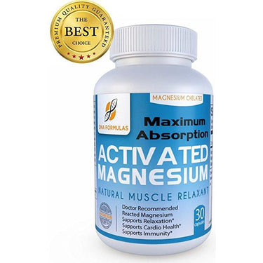 Activated Magnesium - DNA Formulas - Magnesium Citrate, Glycinate and Malate - Patented Delivery System for Maximum Absorption
